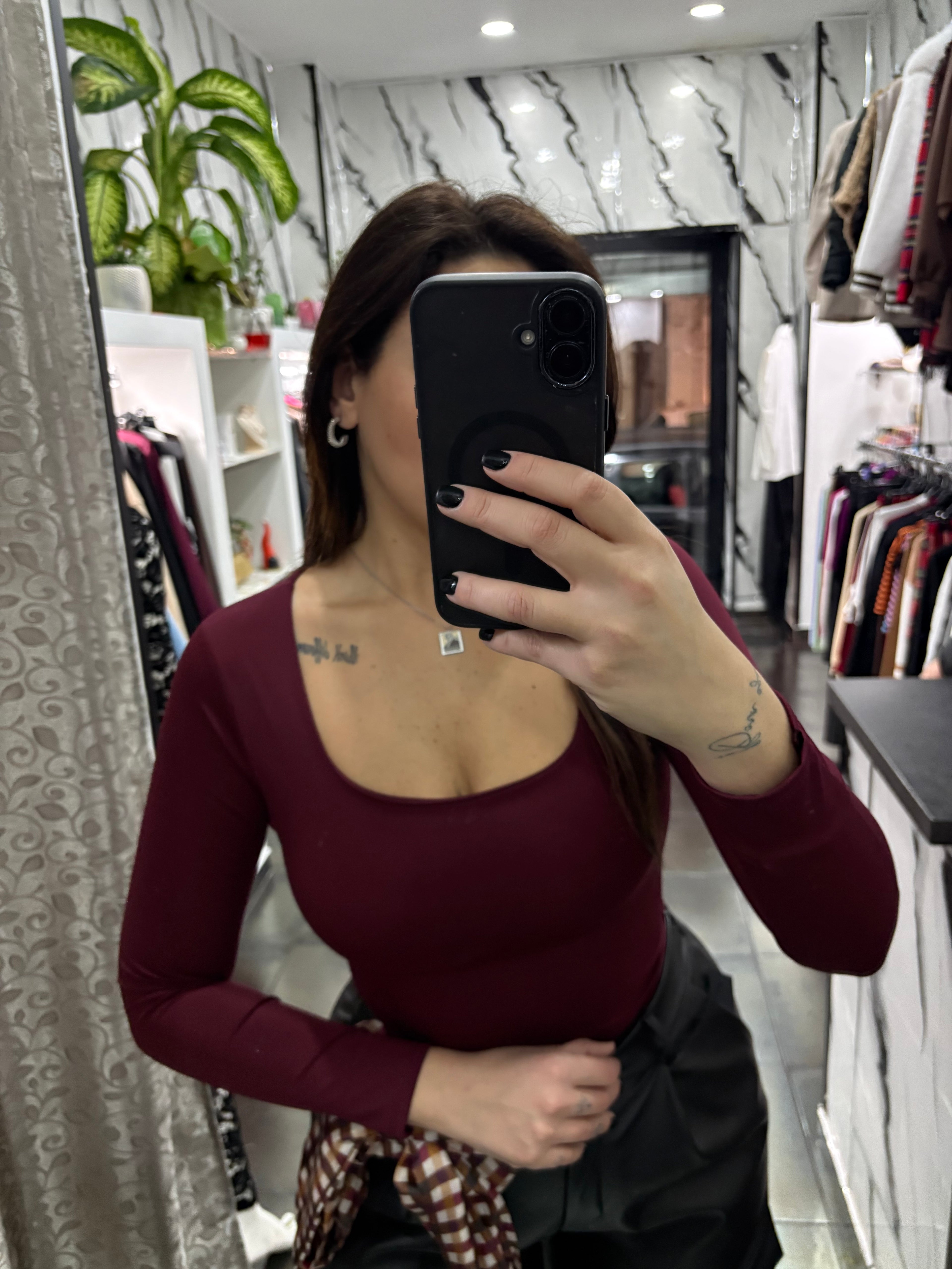 Body scollo quadrato