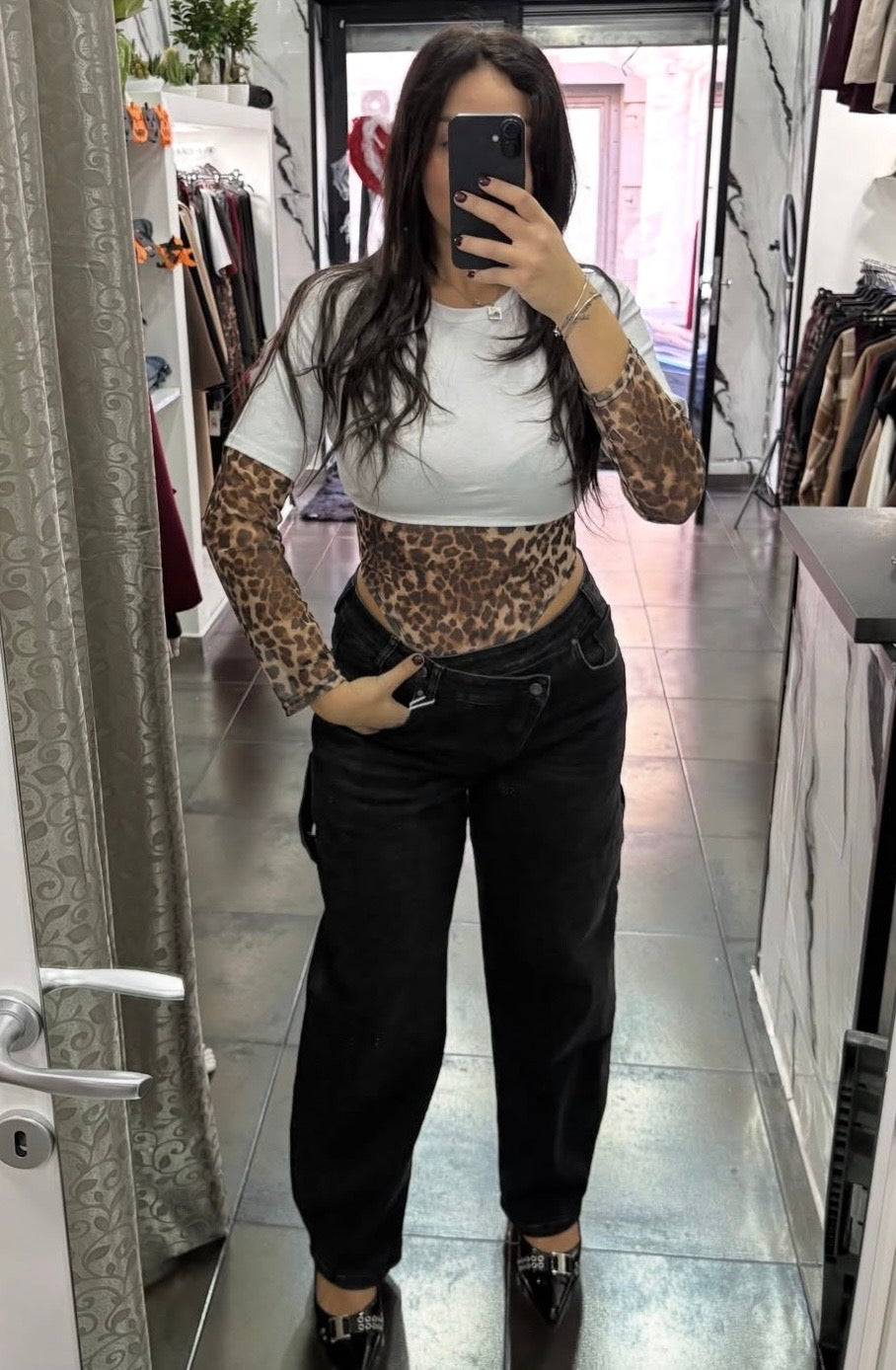 Jeans doppia abbottonatura