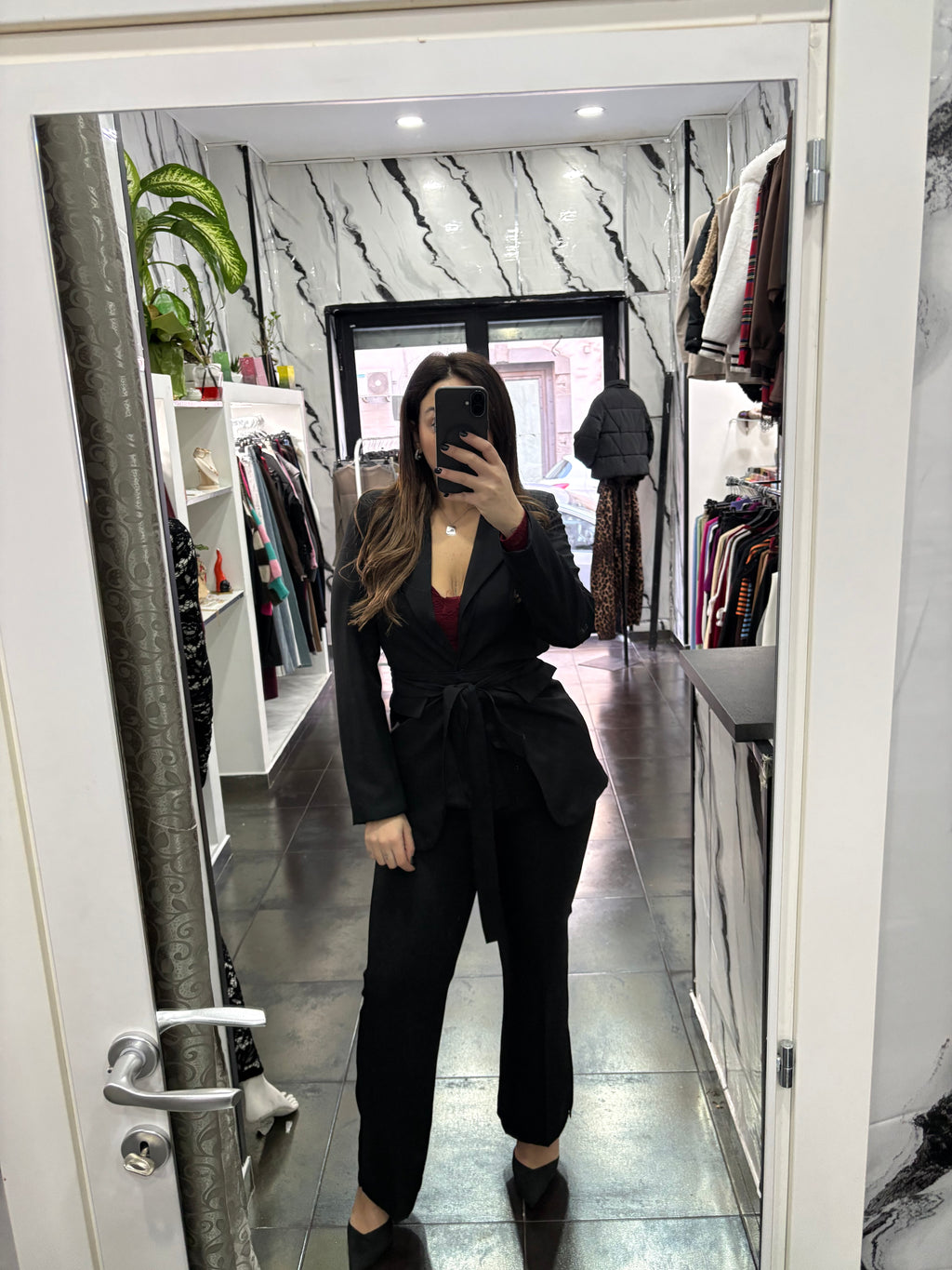 Tailleur con cintura